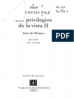 los privilegios de la vista II arte de méxico- Octavio Paz