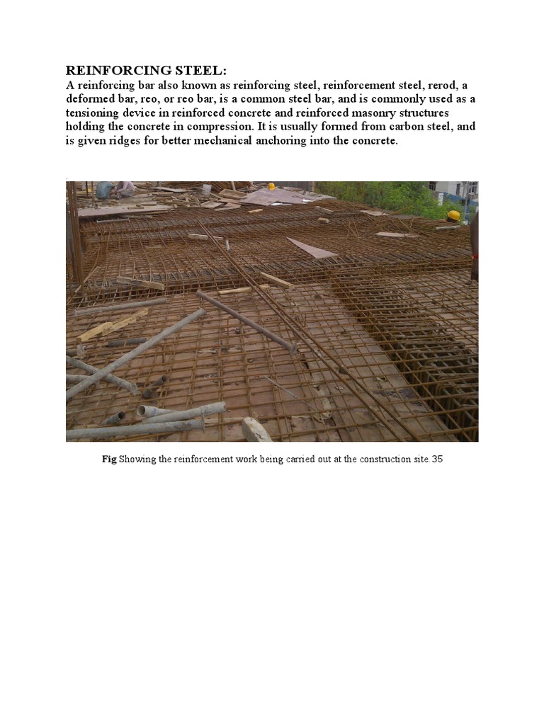Reinforcing Steel Concrete Materials Science