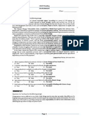 Muet Reading Exercise and Answer Pdf - Fernanda-has-Vega