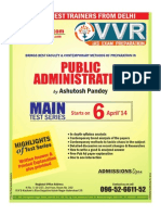 Public Administration Test Series in Hyderabad