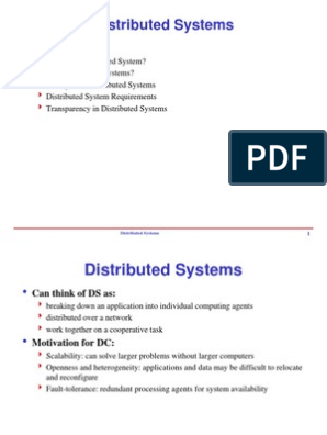 Реферат: Distributed Computing Essay Research Paper Distributed ComputingBy