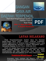 Pengembangan Sumber Daya Air Daerah Terpencil