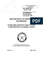 Department of Defense Handbook: Work Breakdown Structures For Defense Materiel Items