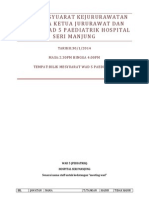 Minit Mesyuarat Kejururawatan Bersama Ketua Jururawat Dan Staf Di Wad 5 Paediatrik Hospital Seri Manjung