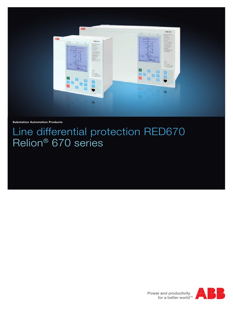 Line Differential Protection Red670 Electric Power System