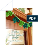 Crochet Shamrock Garland Pattern