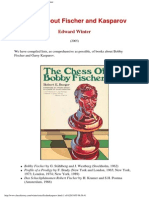 Edward Winter - Books About Fischer and Kasparov