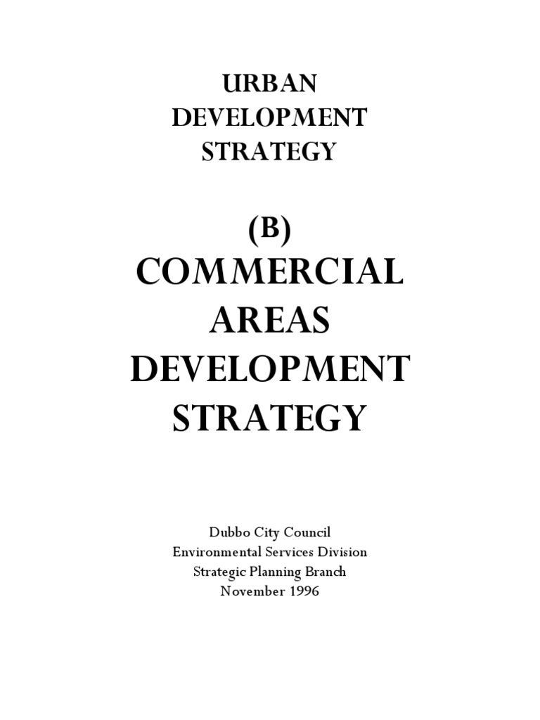 Urban Development Strategy | PDF | Tourism | Retail
