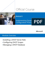 Microsoft Official Course: Implementing Dynamic Host Configuration Protocol