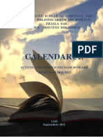 Calendarul Activitatilor Bibliotecilor Scolare 2011-2012