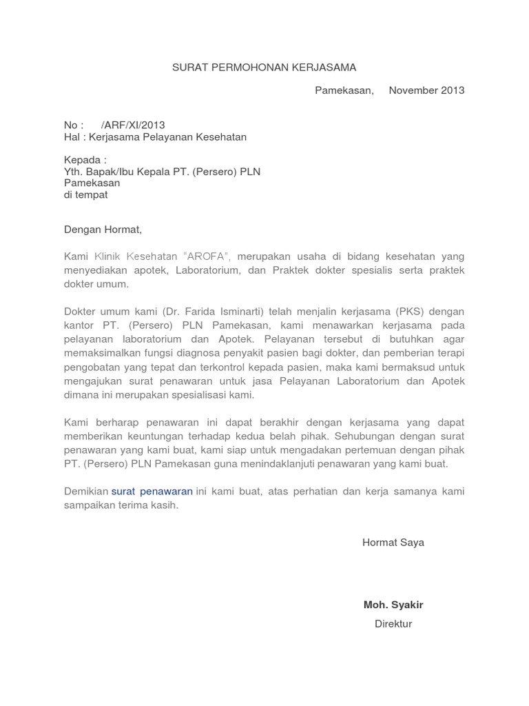 Contoh Surat Rujukan Pdf  Contoh Surat