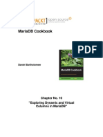 Mariadb Cookbook: Chapter No. 10 "Exploring Dynamic and Virtual Columns in Mariadb"