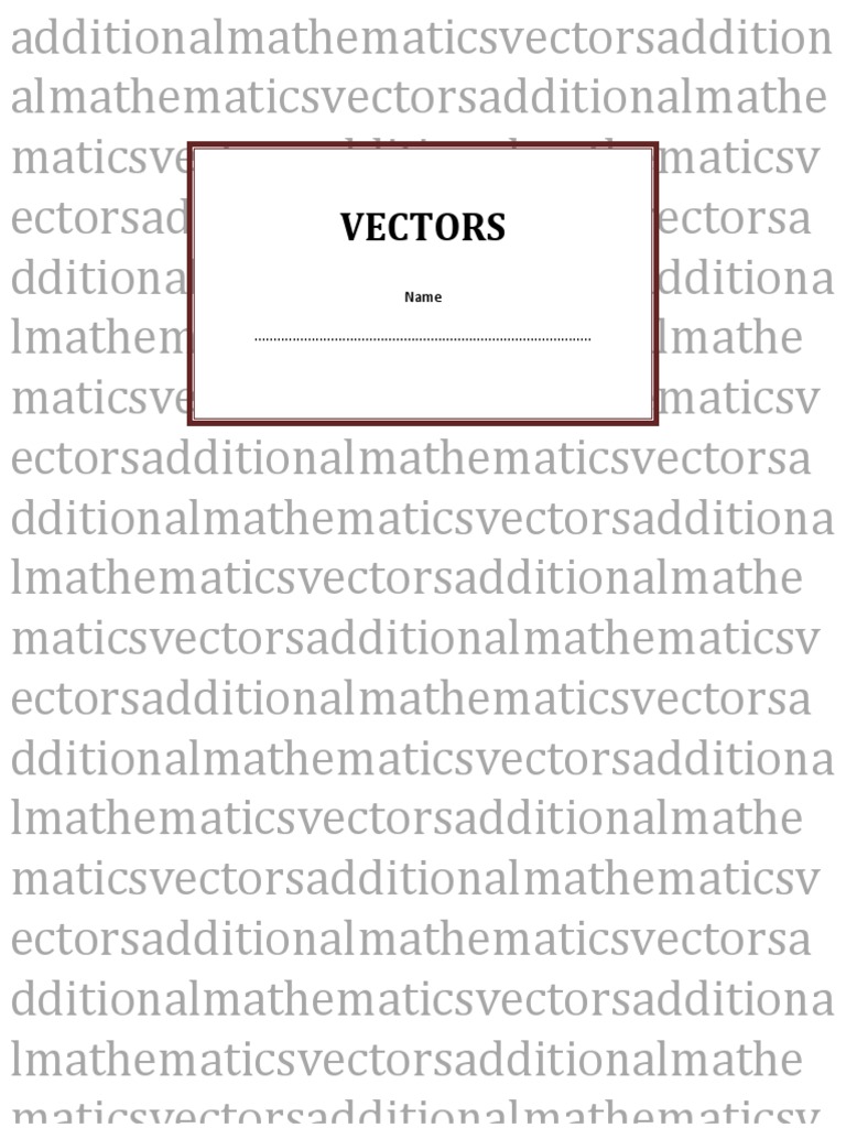 Vectors | PDF | Euclidean Vector | Line (Geometry)