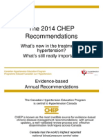 The 2014 CHEP Recommendations: What 'S New in The Treatment of Hypertension? What 'S Still Really Important?