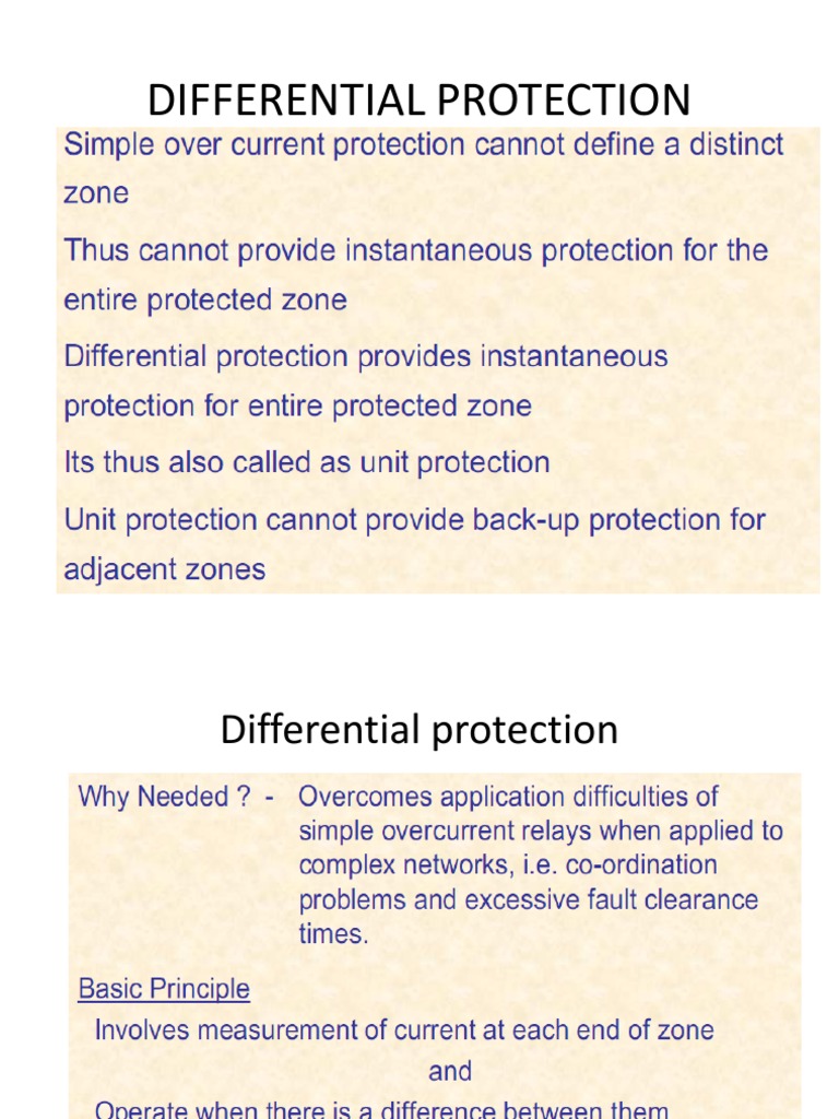 Transformer Differential Protection | PDF | Relay | Transformer