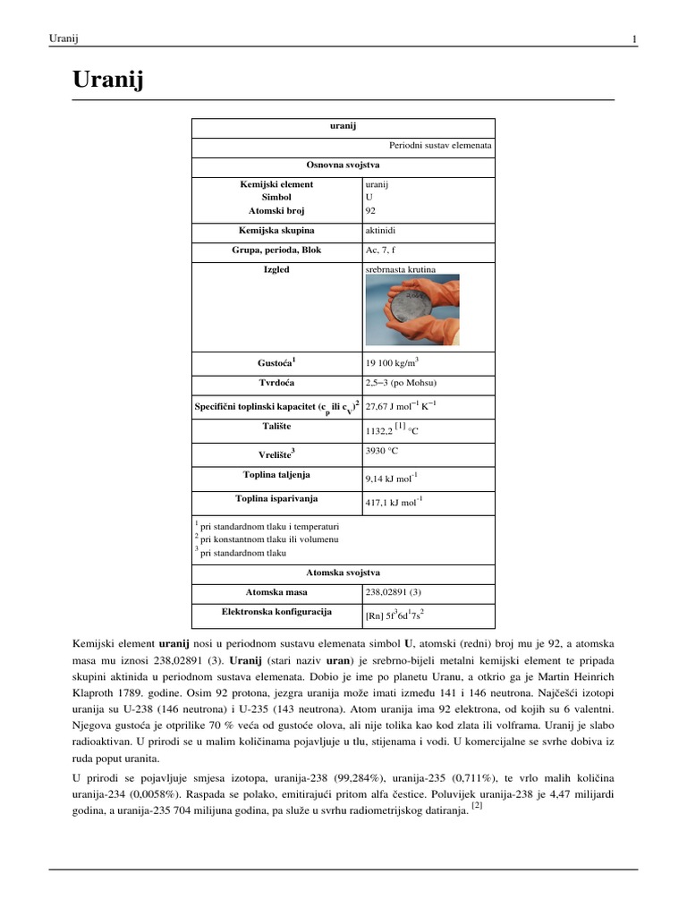Uranij | PDF