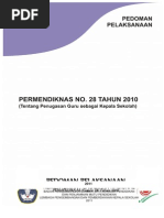 Download Pedoman Pelaksanaan Permendiknas No28 Tahun 2010Revisi 1 Nov by Rendi Fazrin Part II SN212250514 doc pdf