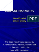 Marketing the Gaps Model of Service Quality