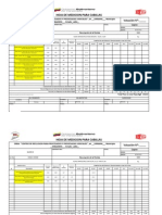 Planilla de Medicion de Cabillas Contuccion