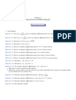 Equations Differentielles