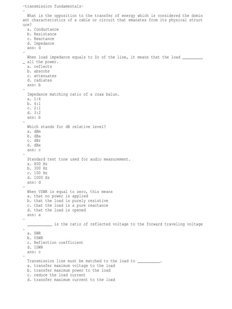 Transmission Line Fundamentals | PDF | Transmission Line | Antenna (Radio)