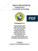 Laporan Praktikum Fisiologi - Mekanisme Sensorik