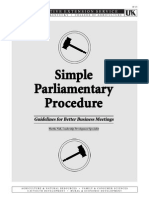 Simple Parliamentary Procedure