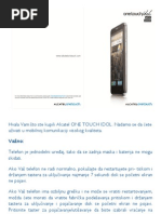 Onetouch 6030 6030d User Manual Serbian