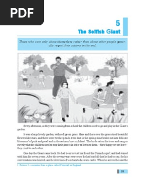 Year 4 Unit 8 The Selfish Giant Essays Grammatical Tense