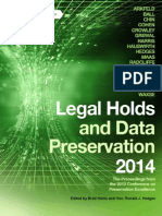 Legal Holds Data Preservation 2014