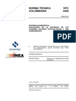 Evaluación eficiencia sistemas fotovoltaicos y componentes