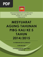 Buku Program Mesyuarat Agung PIBG 2015