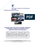 Proceso para Inactivar Vehiculos en Forma Temporal o Definitiva-Abril 2013