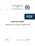 Logisticki Centri - Seminarski Rad