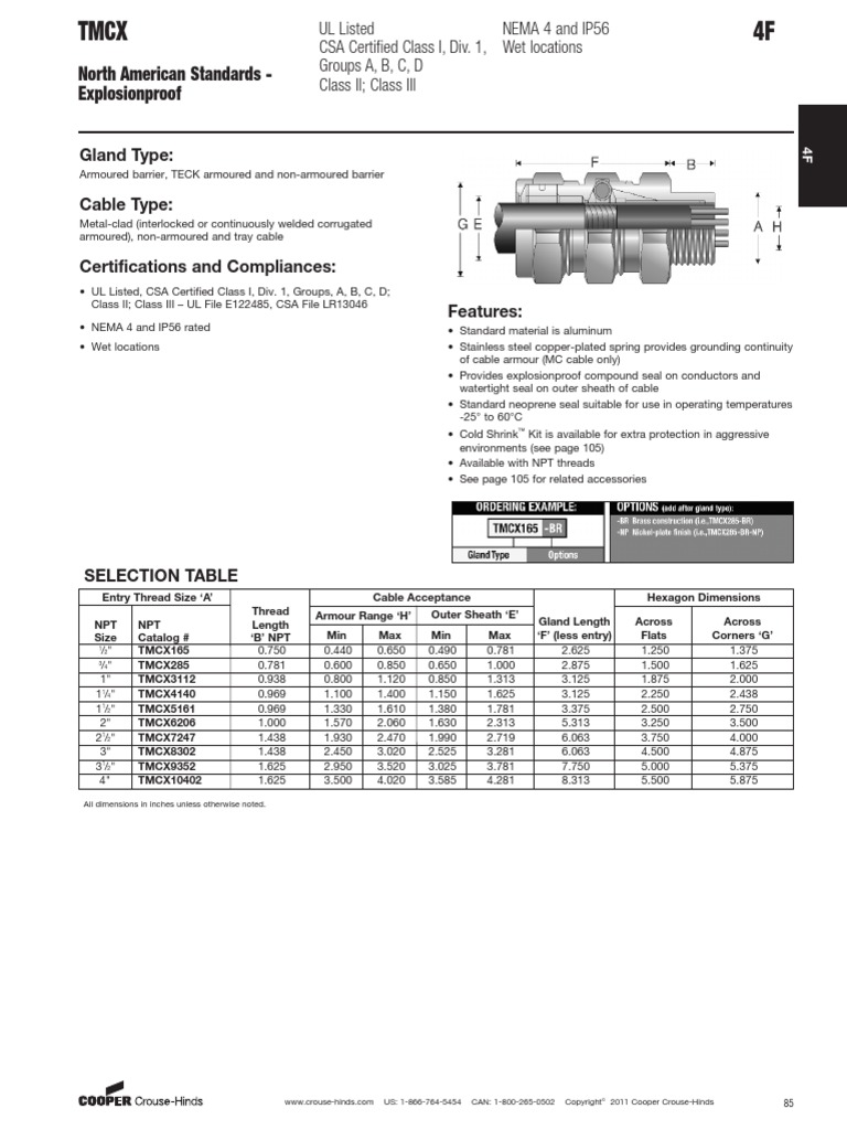 Tabla TMCX | PDF | Technology & Engineering