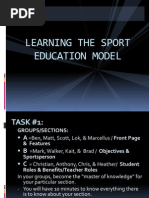 Sport Education Model Lecture-1