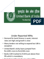 United Bank of India - Mounting NPA Crisis