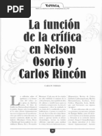 TORRES ASTOCÓNDOR, Carlos. La función de la crítica en Nelson Osorio y Carlos Rincón