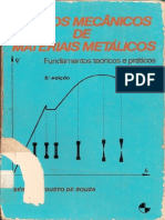 ensaios mecânicos de materiais metálicos - fundamentos teóricos e práticos (5ª ed) - sérgio augusto de souza -
