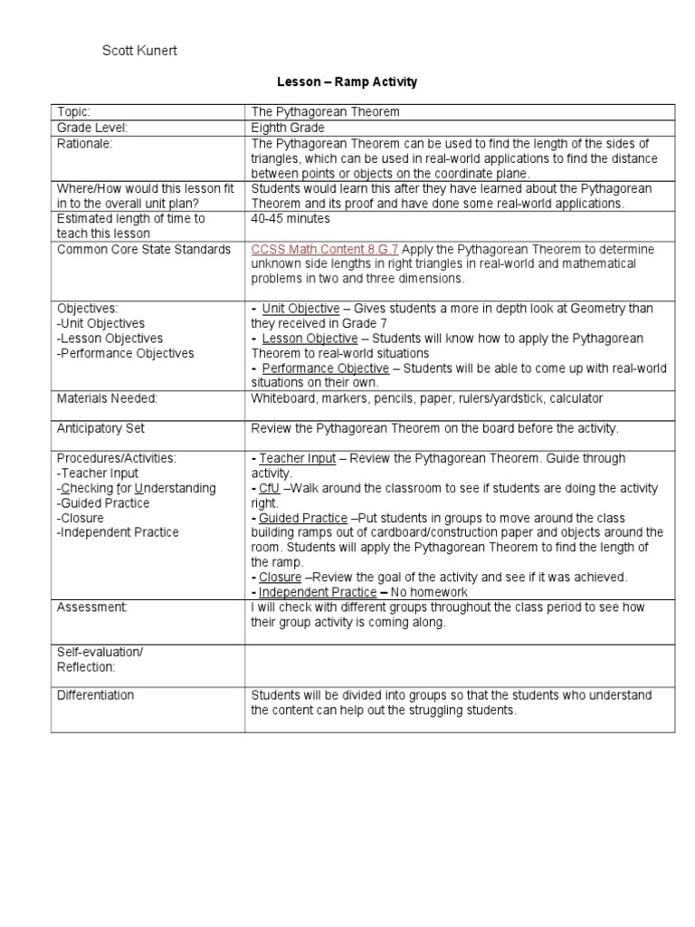 PT Lesson-Ramps | PDF