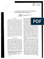 SPE-4171-PA Predicting Thermal Conductivities of Formations From Other Known Properties