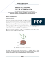 Informe de Laboratorio de Sensores - Medidor de Distancia