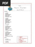 PLANEJAMENTO SEMANAL