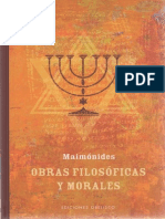 Maimonides-Obras Filosoficas y Morales