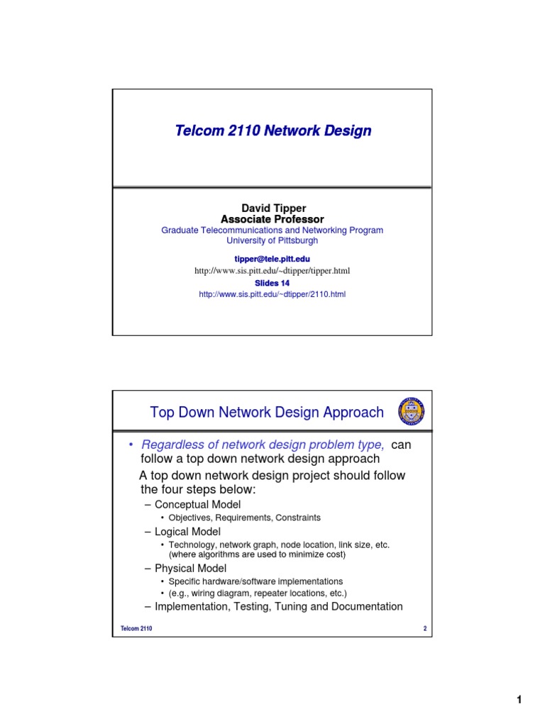 Top Down Network Design Overview | PDF | Request For Proposal ...