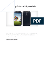 Samsung Galaxy S4 Perdido