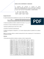 Parabola Minimos Cuadrados Excel Graph y Geogebra