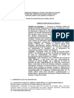 Proceso Penal I-Plano Do Curso e Bibiliografia-2013