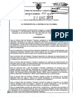 Decreto 3032 Del 27 de Diciembre de 2013