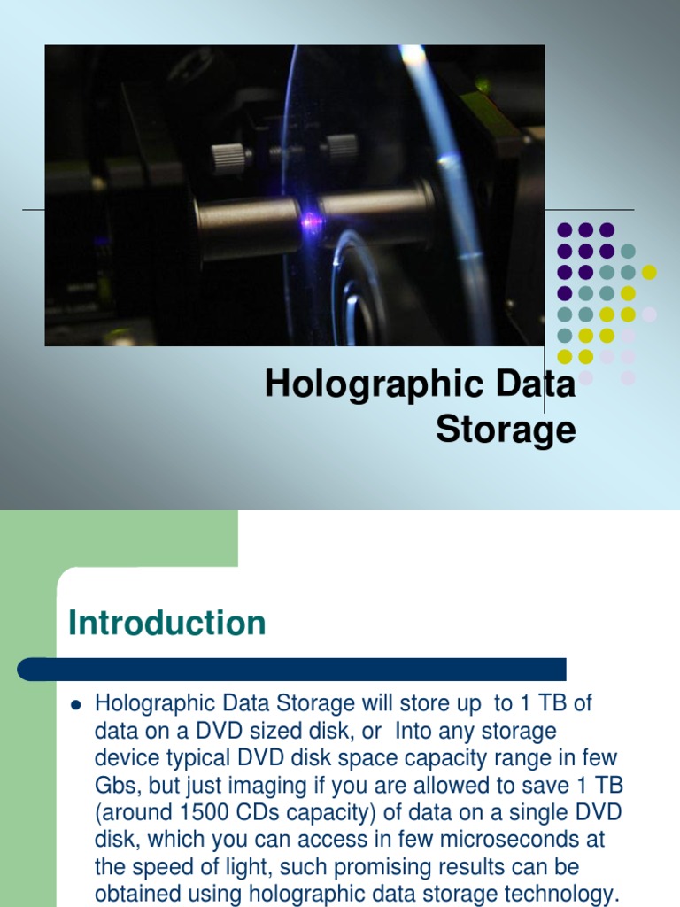 Holographic Data Storage Overview | PDF